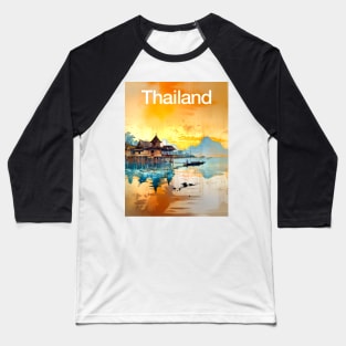 Thailand: Postcard from Thailand a Vision of Paradise Baseball T-Shirt